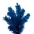 Vickerman 9' x 46" Flocked Turquoise Fir Artificial Unlit Slim Christmas Tree