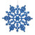 Vickerman 8" Blue Glitter Snowflake Christmas Ornament 12 per Box 