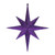  Vickerman 12" Purple Iridescent Glitter Bethlehem Star Christmas Ornament 2 per Box 