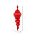 Vickerman 28" Red Shiny Finial Christmas Ornament 