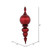 Vickerman 28" Burgundy Shiny Finial Christmas Ornament