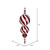 Vickerman 30" Red and White Stripe Candy Finish Finial Christmas Ornament