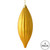 Vickerman 8" Honey Gold Shiny Line Finial Christmas Ornament Pack of 4