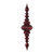  Vickerman 41" Burgundy Shiny Finial Christmas Ornament 