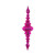  Vickerman 41" Fuchsia Shiny Finial 