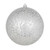 Vickerman 8" Silver Crackle Ball Christmas Ornament
