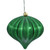 Vickerman 5.7" Green Shiny Onion Christmas Ornament UV treated Set of 3 