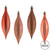 Vickerman 5.5" Coral Finial Drop Christmas Ornament Assorted 4 Finish 8 per Pack