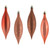 Vickerman 5.5" Coral Finial Drop Christmas Ornament Assorted 4 Finish 8 per Pack