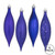 Vickerman 5.5" Purple Finial Drop Christmas Ornament Assorted 4 Finish 8 per Pack