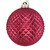 Vickerman 4" Berry Red Durian Glitter Ball Christmas Ornament 6 per Bag