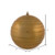 Vickerman 6" Honey Gold Candy Finish Ball Christmas Ornament with Glitter Lines 3 per Bag