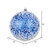 Vickerman 12" Blue Glitter Hail Ball Christmas Ornament