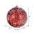 Vickerman 12" Red Glitter Hail Ball Christmas Ornament