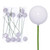 Vickerman 3" White Pearl UV Drilled Ball Christmas Ornament 12 per bag