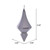 Vickerman 8" Silver Candy Finish Diamond Finial Christmas Ornament Pack of 2
