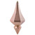 Vickerman 8" Rose Gold Candy Finish Diamond Finial Christmas Ornament Pack of 2