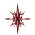  Vickerman 16" Red Iridescent Star Christmas Ornament 