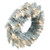 Vickerman 24" Frosted Silver Artificial Christmas Wreath Warm White Dura-lit LED Lights