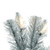  Vickerman 24" Frosted Silver Artificial Christmas Wreath Warm White Dura-lit LED Lights 