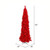 Vickerman 4.5' Flocked Red Pencil Fir Artificial Christmas Tree Red Dura-lit LED Lights