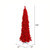Vickerman 12' Flocked Red Pencil Fir Artificial Christmas Tree Unlit