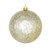 Vickerman 6" Champagne Shiny Mercury Ball Christmas Ornament 4 per Bag