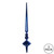 Vickerman 12" Blue Shiny Cupola Finial Christmas Ornament Pack of 3
