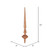 Vickerman 12" Rose Gold Glitter Cupola Finial Christmas Ornament Pack of 3
