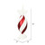  Vickerman 12" Red and White Swirl Drop Candy Christmas Ornament Pack of 2 