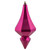 Vickerman 8" Fuchsia Candy Finish Diamond Finial Christmas Ornament Pack of 2