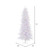  Vickerman 7.5' Crystal White Pine Slim Artificial Christmas Tree Multi-Colored LED Lights 