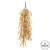 Vickerman 30" Artificial Brown Salix Leaf Hanging Bush Pack of 2