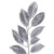 Vickerman 6' Silver Artificial Gardenia Glitter Garland
