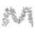 Vickerman 6' Silver Artificial Gardenia Glitter Garland