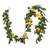 Vickerman 6' Artificial Green and Yellow Salal Leaf Lemon Garland