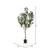 Vickerman 72" Artificial Green Olive Tree in Black Planters Pot
