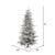 Vickerman 10' Flocked Sierra Fir Slim Artificial Christmas Tree 1100 Multi-Colored LED lights