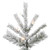  Vickerman 10' Flocked Sierra Fir Slim Artificial Christmas Tree 1100 Pure White LED lights 