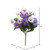 Vickerman 10" Artificial Purple Pansy Bush 4 per pack