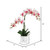 Vickerman 22" Artificial Potted Real Touch Pink and White Phalaenopsis Spray