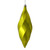 Vickerman 8" Lime Shiny Swirl Finial Christmas Ornament Pack of 6