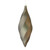 Vickerman 8" Pewter Matte Swirl Finial Christmas Ornament Pack of 6