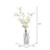 Vickerman 20.5" Artificial Mini White Orchid in a Glass Pot 