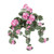 Vickerman 22" Artificial Light Pink Geranium Hanging