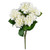  Vickerman 21" Artificial White Hydrangea Bush 