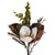 Vickerman 33" White Artificial Magnolia Swag