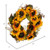  Vickerman 24" Artificial Yellow Sunflower Wreath with Seed Grass Foliage 