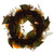 Vickerman 24" Artificial Yellow Sunflower Wreath with Seed Grass Foliage