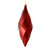 Vickerman 8" Wine Shiny Swirl Finial Christmas Ornament Pack of 6